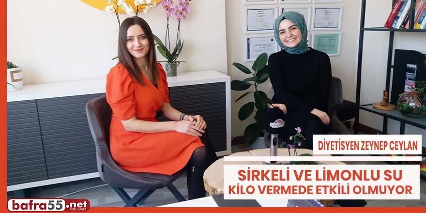 Diyetisiyen Zeynep Ceylan Sirkeli ve Limonlu su Kilo vermeden etkili değil