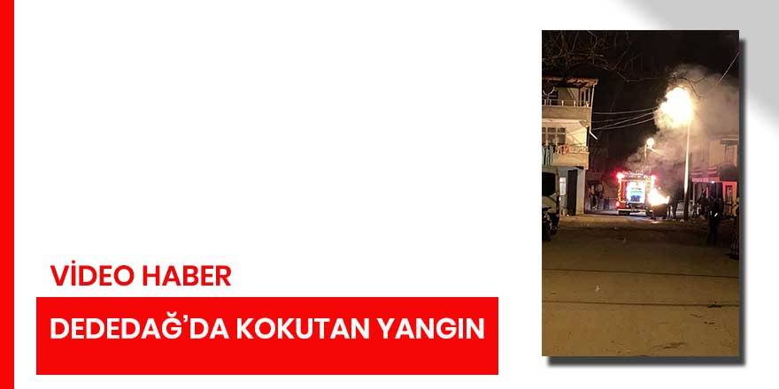 Bafra'da korkutan yangın