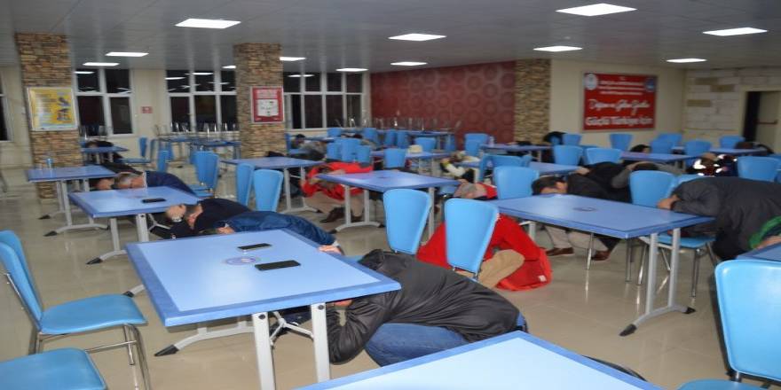 Bafra'da ÇÖK-KAPAN-TUTUN  tatbikatı yapıldı