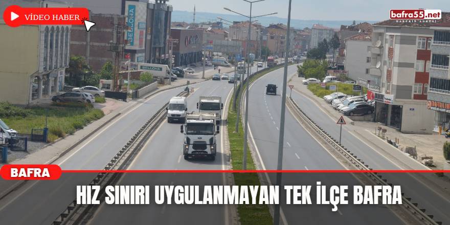 Bafra ilçesinde bu yolda istediğiniz kadar gaz basabilirsiniz