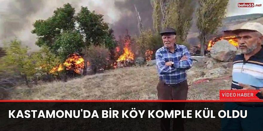 Kastamonu'da bir köy komple kül oldu