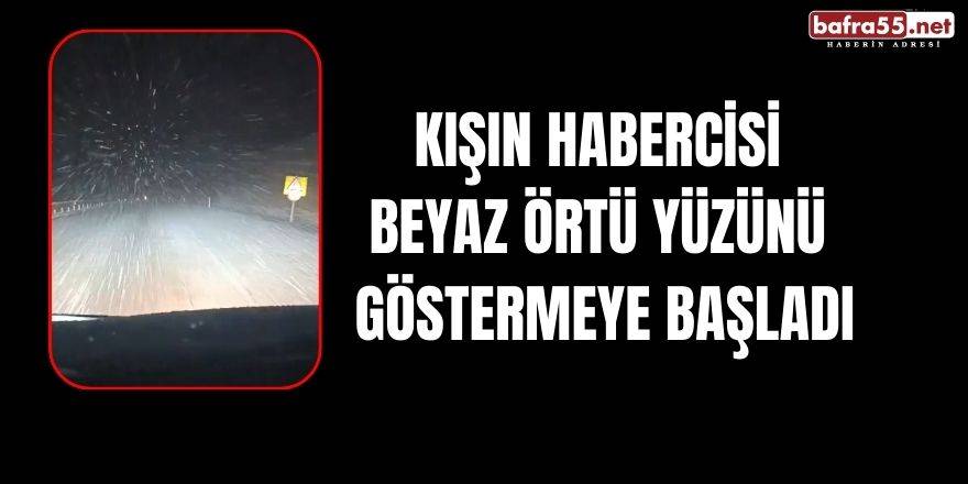 Kışın habercisi beyaz örtü yüzünü göstermeye başladı