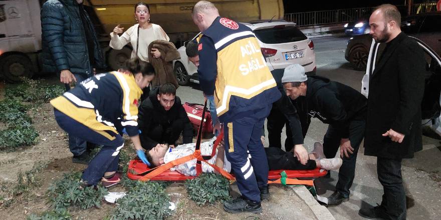 Samsun'da zincirleme kazada 4 kişi yaralandı